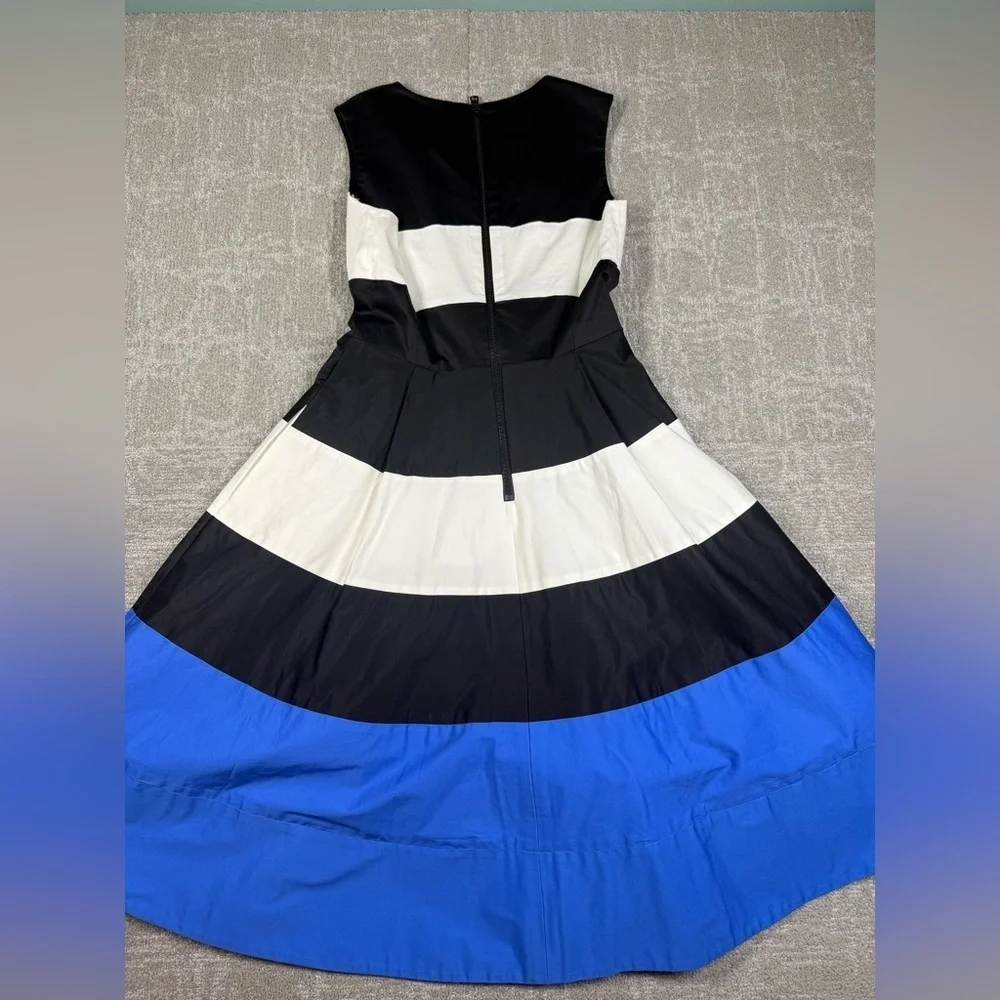 Kate Spade Corley Stretch Striped Cotton Dress Cocktail Women Size 4